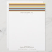 カスタマイズストライプ可能なパターンレトロ レターヘッド (正面/裏面)