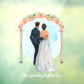 カスタマイズスド結婚レスブライダルブティックショップ ウィンドウサイン (シート3)