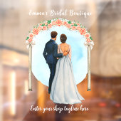 カスタマイズスド結婚レスブライダルブティックショップ ウィンドウサイン (シート2)