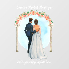 カスタマイズスド結婚レスブライダルブティックショップ ウィンドウサイン