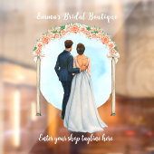 カスタマイズスド結婚レスブライダルブティックショップ ウィンドウサイン (シート2)