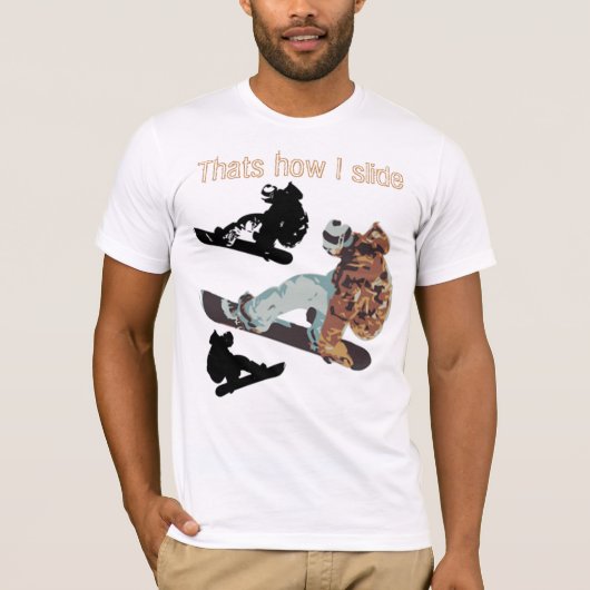 カスタマイズスノーボーダーのTシャツ- Tシャツ (正面)