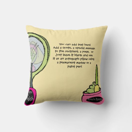 カスタマイズスパのパーティーの枕 クッション (裏面)