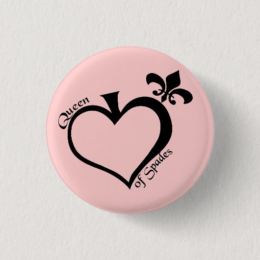 カスタマイズスペードsmボタンの女王- 缶バッジ (正面)