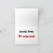 カスタマイズスマイルの送信ミニホワイトボード カード (内部)