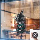 カスタマイズスモーク&ベープショップの小規模ビジネス ウィンドウサイン (カフェ窓)