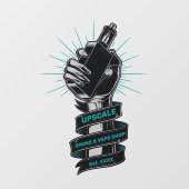 カスタマイズスモーク&ベープショップの小規模ビジネス ウィンドウサイン (シート)