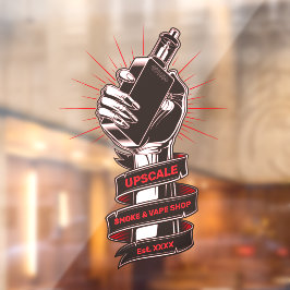 カスタマイズスモーク＆ベープショップ 小規模ビジネス  ウィンドウサイン