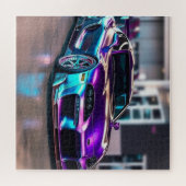 カスタマイズスーパーカーはっきりした:色と修正 ジグソーパズル (横)