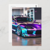 カスタマイズスーパーカーはっきりした:色と修正 ポストカード (正面/裏面)