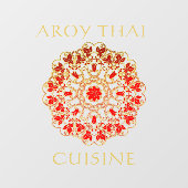 カスタマイズタイレストランフロント広告ズウィンド ウィンドウサイン (シート)