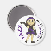 カスタマイズダンススタジオJAZZダンサー先生スクール マグネット (正面/裏面)