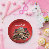 カスタマイズチョコレート ペーパープレート (パーティー)