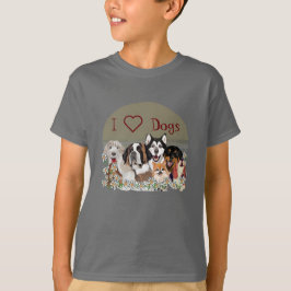 カスタマイズテキストの犬パッククラブTシャツ Tシャツ