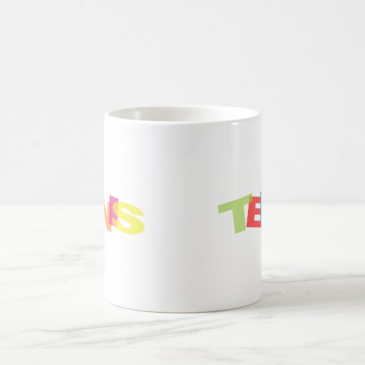 カスタマイズテニスの贈り物 コーヒーマグカップ (中央)