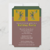 カスタマイズトナディアパイングリーンホリデーパーティー 招待状 (正面)