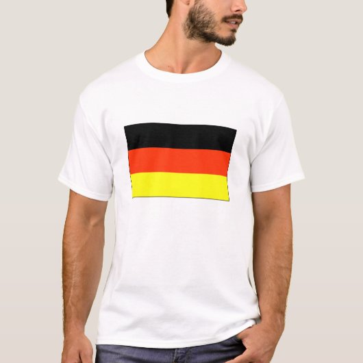 カスタマイズドイツの旗のTシャツおよびギフト- Tシャツ (正面)