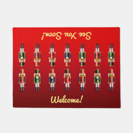 カスタマイズナッツ味のくるみ割りの兵士 ドアマット