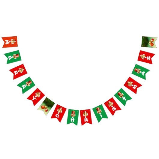 カスタマイズナッツ味のくるみ割りの漫画 バンティングフラッグ (全)