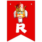 カスタマイズナッツ味のくるみ割りの漫画 バンティングフラッグ (第3の旗)