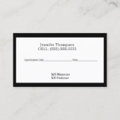 カスタマイズネイリスト 予約カード (裏面)