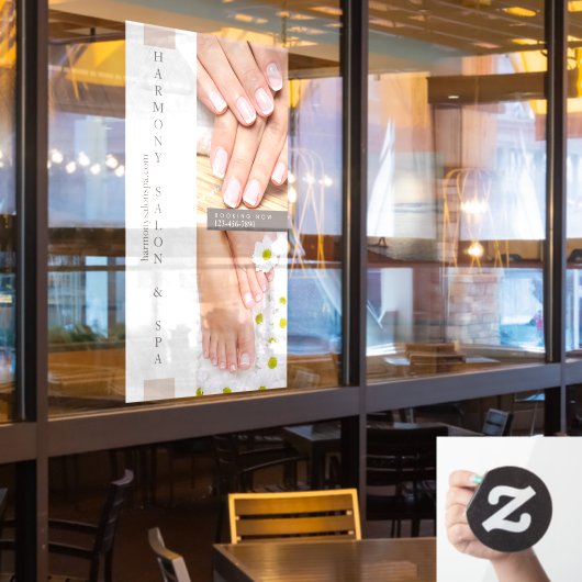 カスタマイズネイルサロンペディキュア爪、 ネイル大 ウィンドウサイン (レストラン窓)
