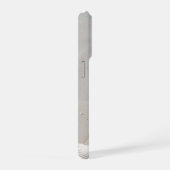 カスタマイズネーム入り海岸の貝殻と砂のデザイン iPhoneケース (右側面)