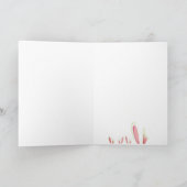 カスタマイズハッピーイースター素朴バニー カード (内部)