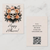 カスタマイズハロウィンポップ・アートのバイ ノートカード (正面/裏面)