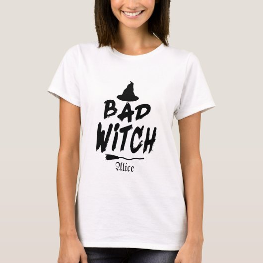 カスタマイズハロウィン魔女Tシャツ 悪い魔女 Tシャツ (正面)