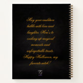 カスタマイズハロウィーンゴシック魔女ブルフードレシピ ノートブック (裏面)