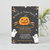 カスタマイズハローウィンパーティ招待状子供へ 招待状 (スタンド正面)
