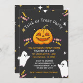 カスタマイズハローウィンパーティ招待状子供へ 招待状 (正面/裏面)
