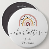 カスタマイズバッジ - レインボーサーモン 缶バッジ (正面&裏面)