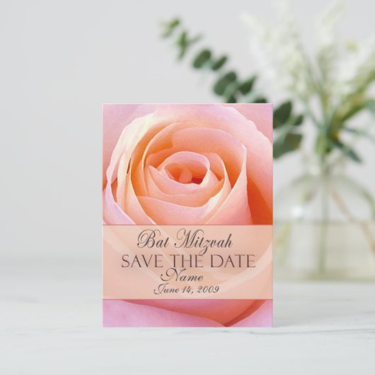 カスタマイズバルミツワー日付はがきを保存 案内ポストカード (スタンド正面)