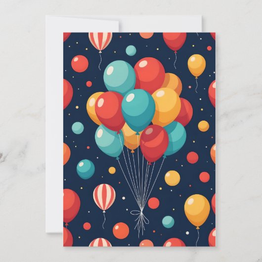 カスタマイズバルーン 招待状 (正面)