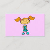 カスタマイズバレリーナの女の子- エンクロージャーカード (裏面)