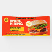 カスタマイズバーガーレストラン今採用 横断幕 (横)