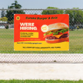 カスタマイズバーガーレストラン今採用 横断幕 (インサイチュ)