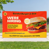 カスタマイズバーガーレストラン今採用 横断幕 (外側)