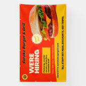 カスタマイズバーガーレストラン今採用 横断幕 (縦)