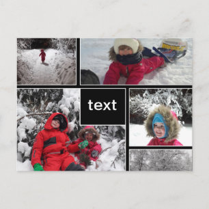 カスタマイズパーソナライズされたパッチ ポストカード