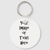 カスタマイズパーソナライズされた写真と文字 キーホルダー (正面)