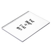 カスタマイズパーソナライズされた写真と文字 ノートブック (左側)