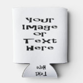 カスタマイズパーソナライズされた写真と文字 缶クーラー (裏面)