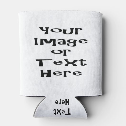 カスタマイズパーソナライズされた写真と文字 缶クーラー (裏面)