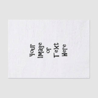 カスタマイズパーソナライズされた写真と文字 薄葉紙