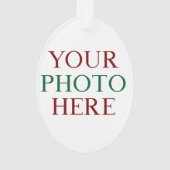 カスタマイズパーソナライズされた写真両面DIY オーナメント (裏面)