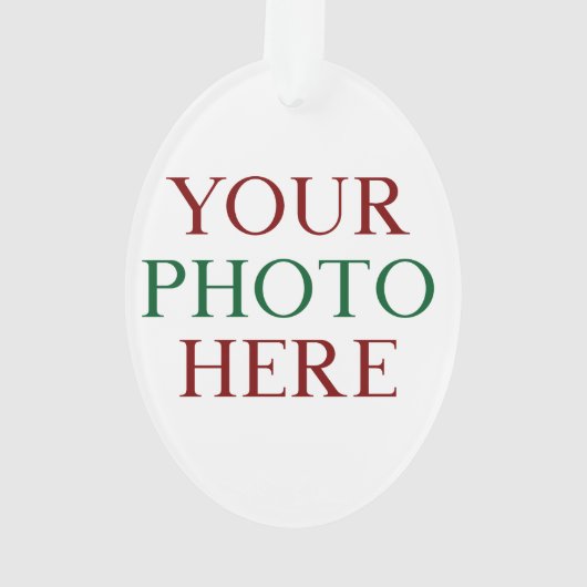 カスタマイズパーソナライズされた写真両面DIY オーナメント (裏面)