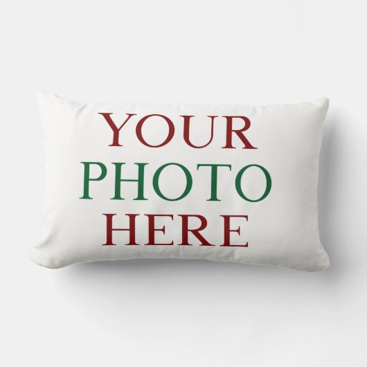 カスタマイズパーソナライズされた写真両面DIY ランバークッション (正面)